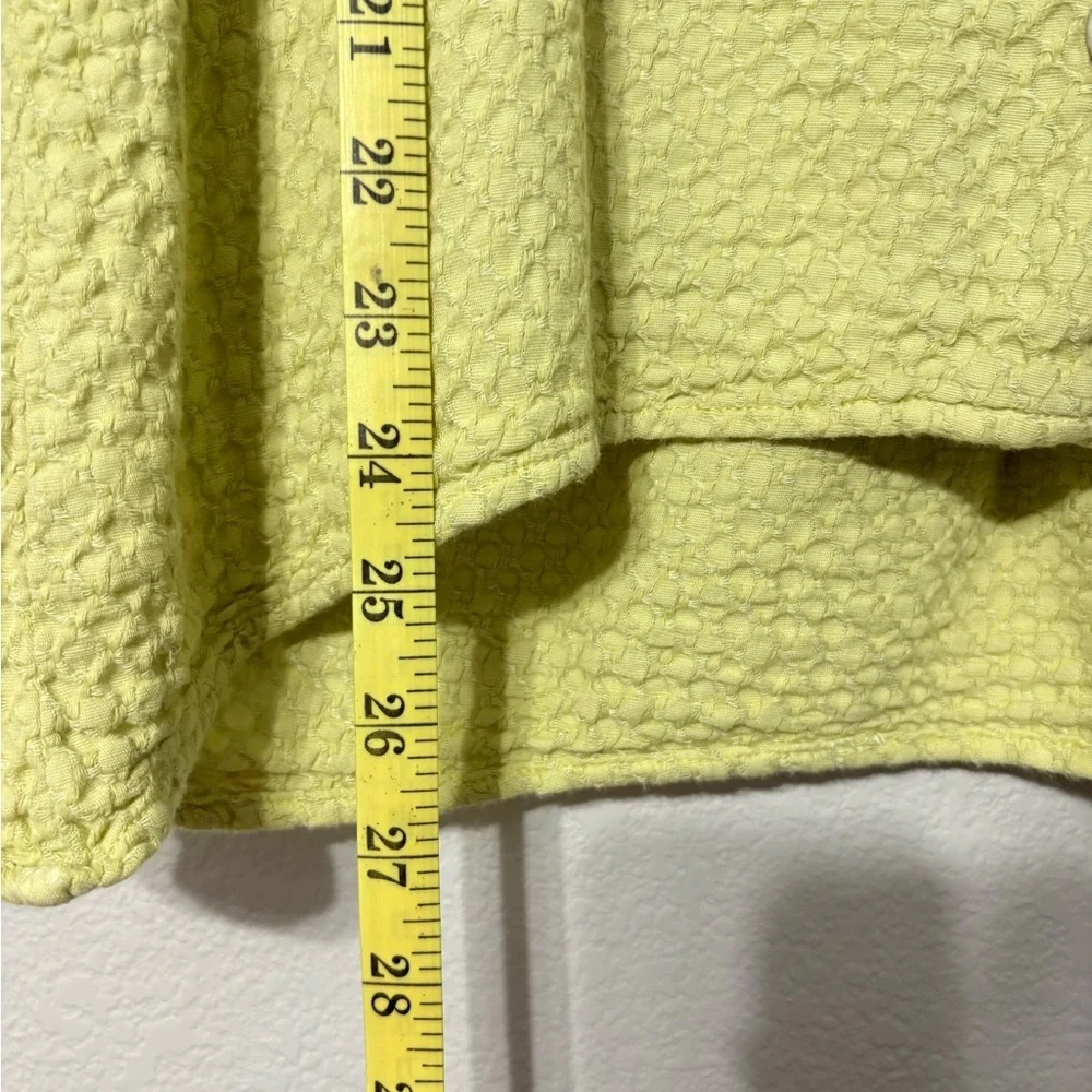 Habitat Soft Yellow Textured Button-Down Shirt/Jacket. Mother of Pearl Buttons. - Picture 6 of 10